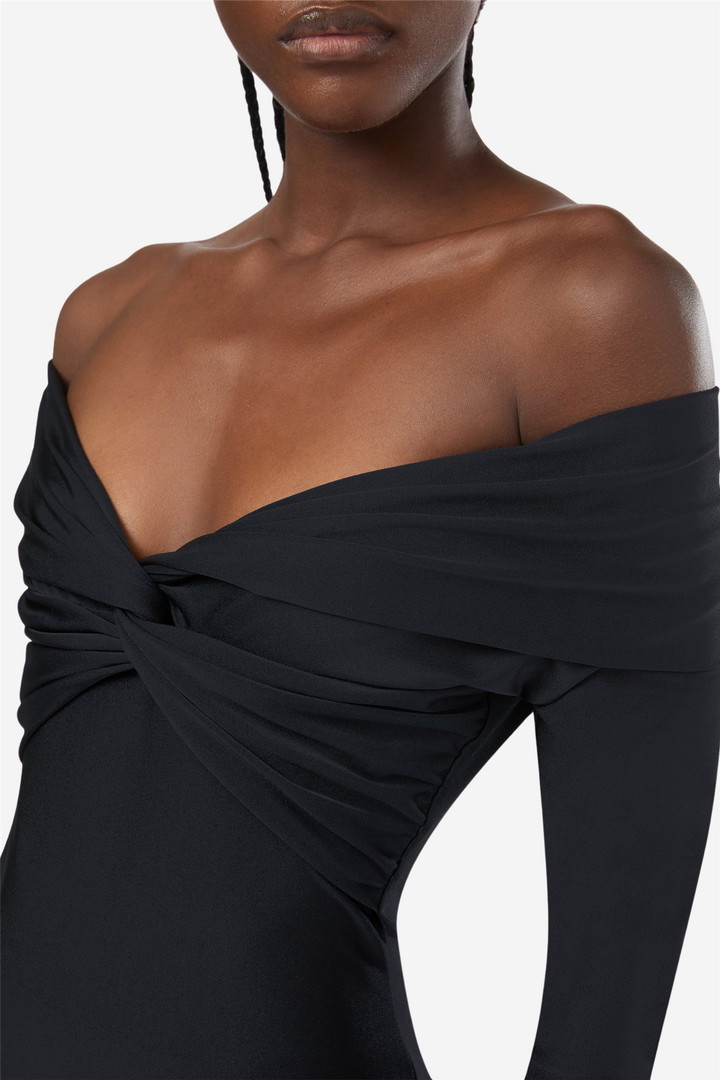 Kendall Bodysuit Off-Shoulder Black