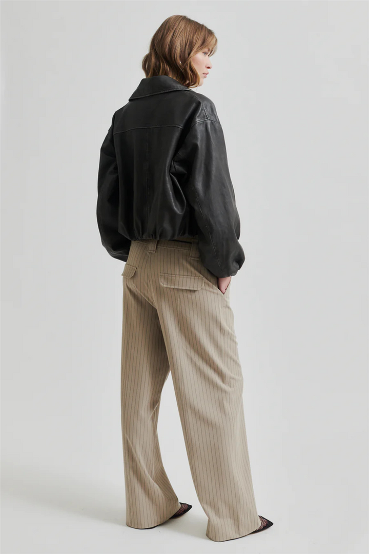 Lato Leather Bomber Jacket Thunderstorm