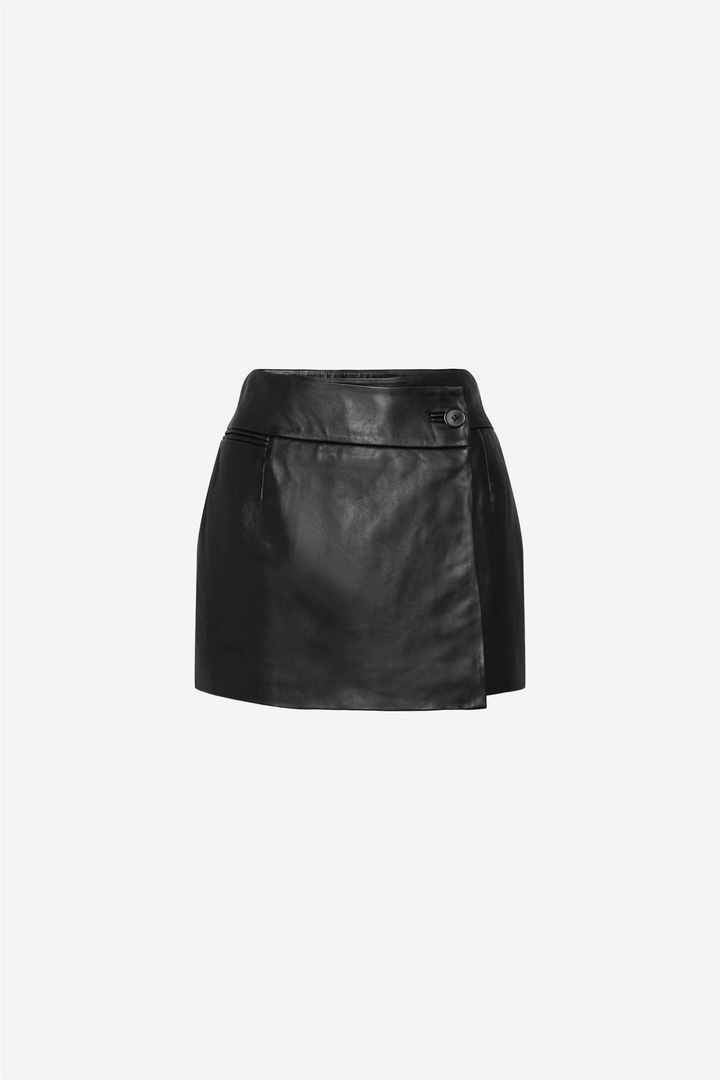 Rue skirt leather black