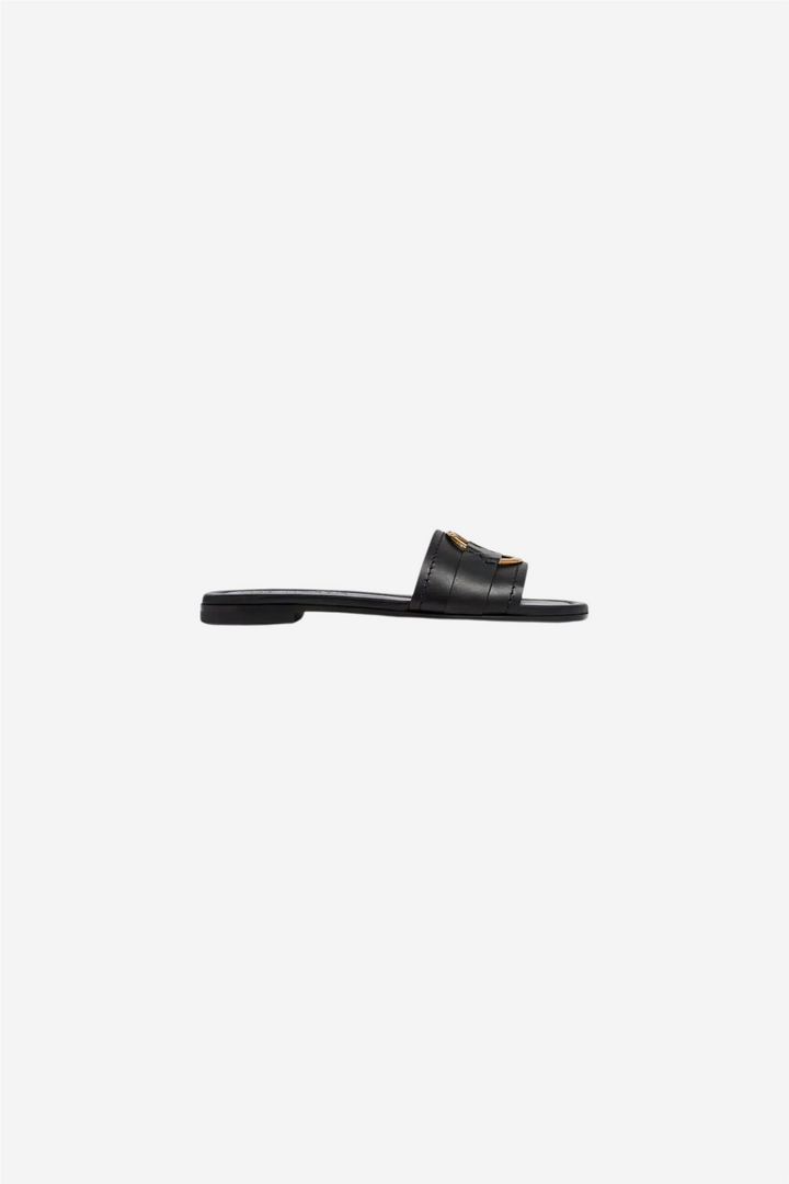 Bell Leather Sliders Black