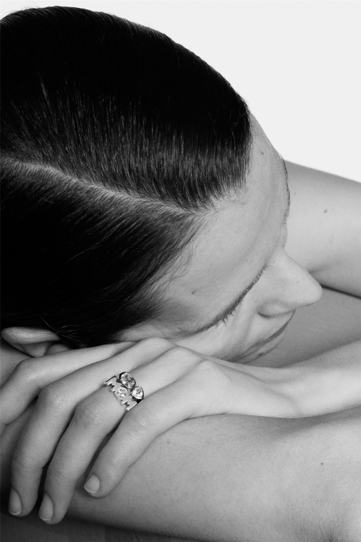 You & Me Signet Ring Silver