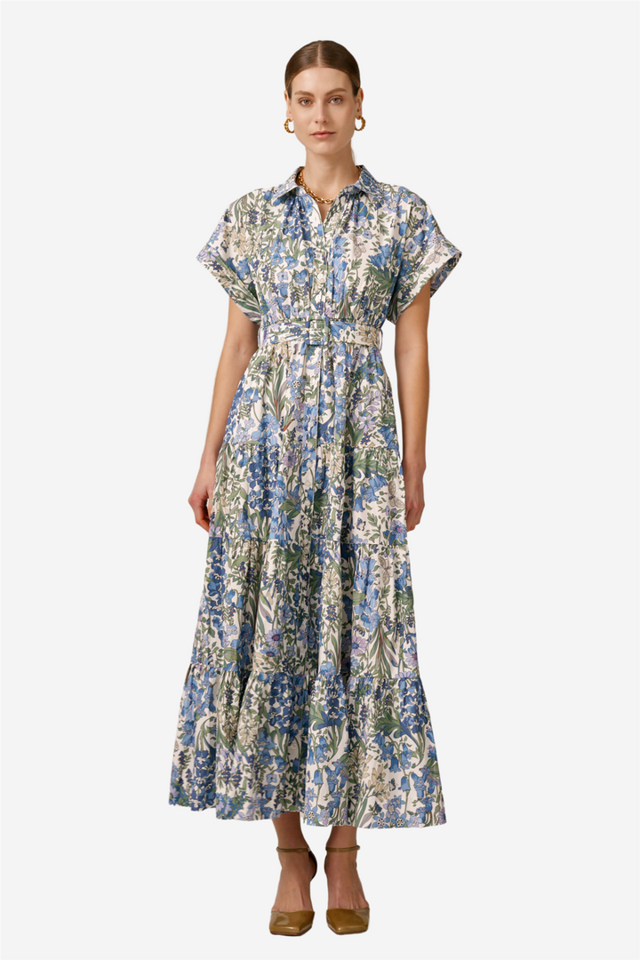 Poplin Shirt Dress Delightful Garden