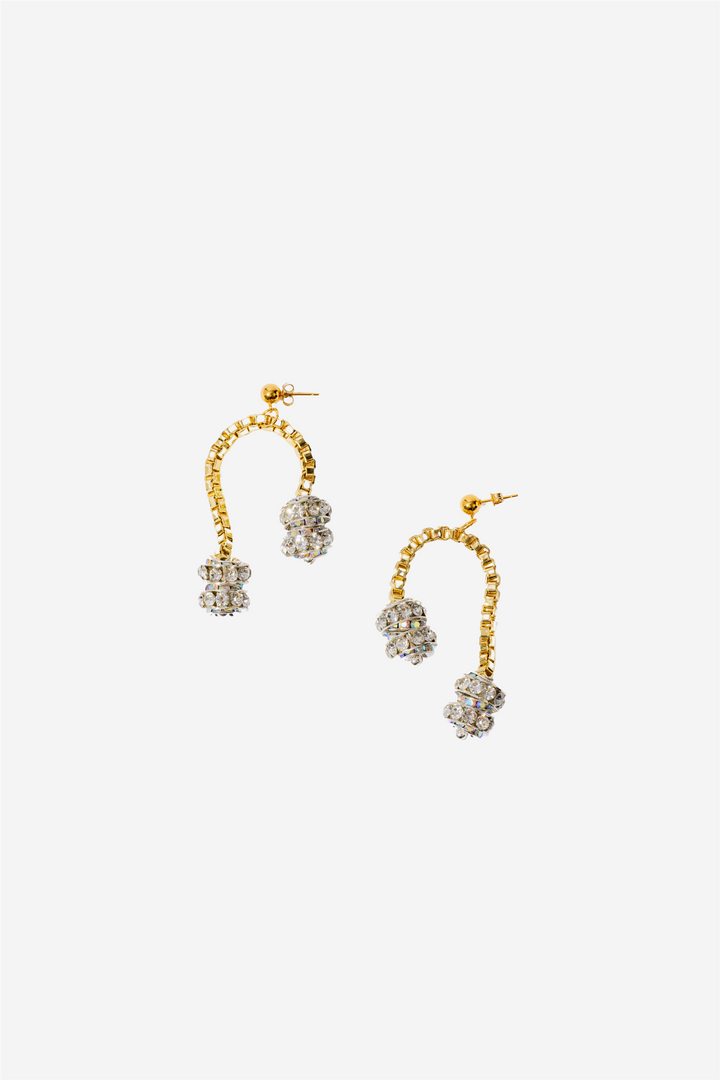 Paris Chained Earrings Gold/Silver