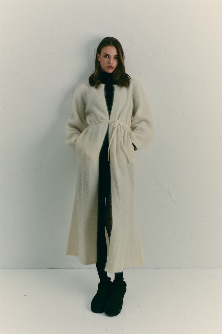 Olivia Chunky Cardigan Bright White