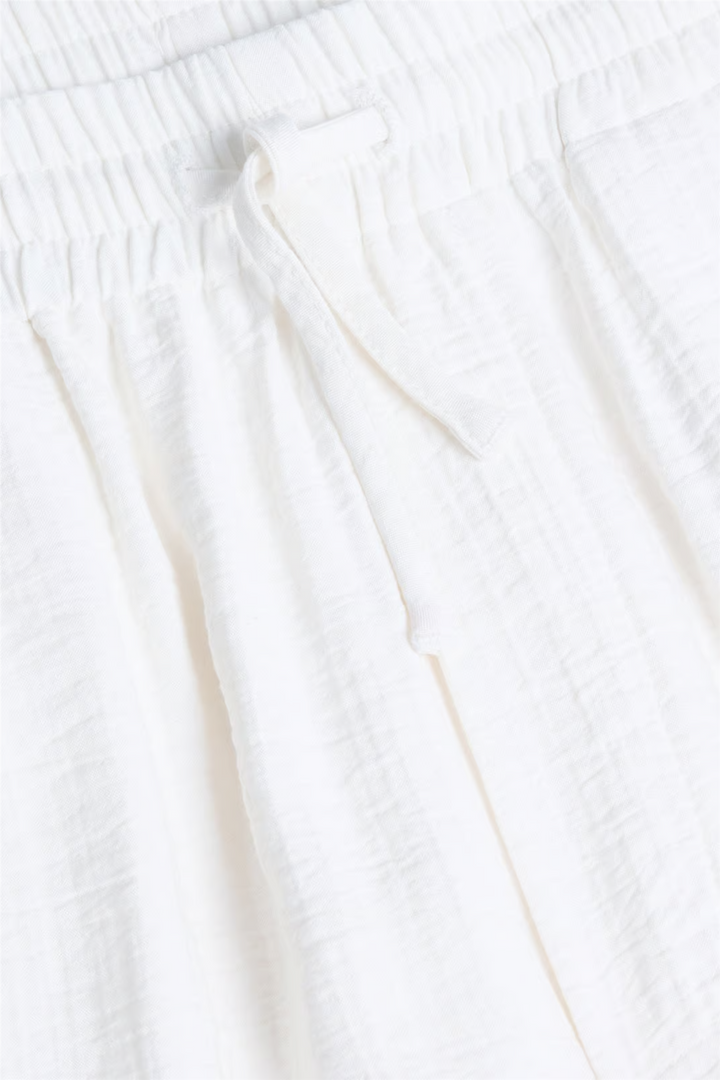 Summer Relaxed Trousers Off White
