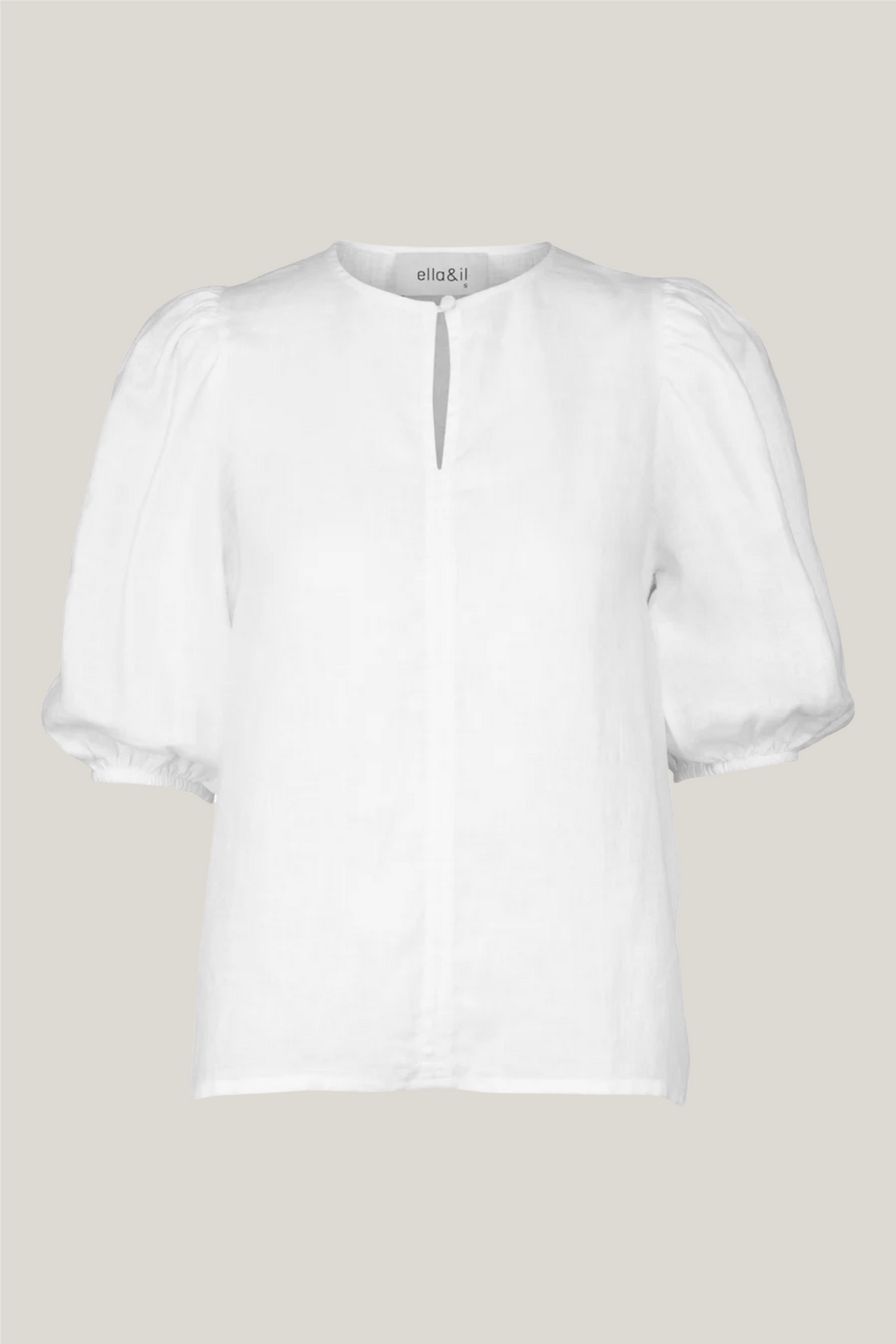 Anna Linen Top White