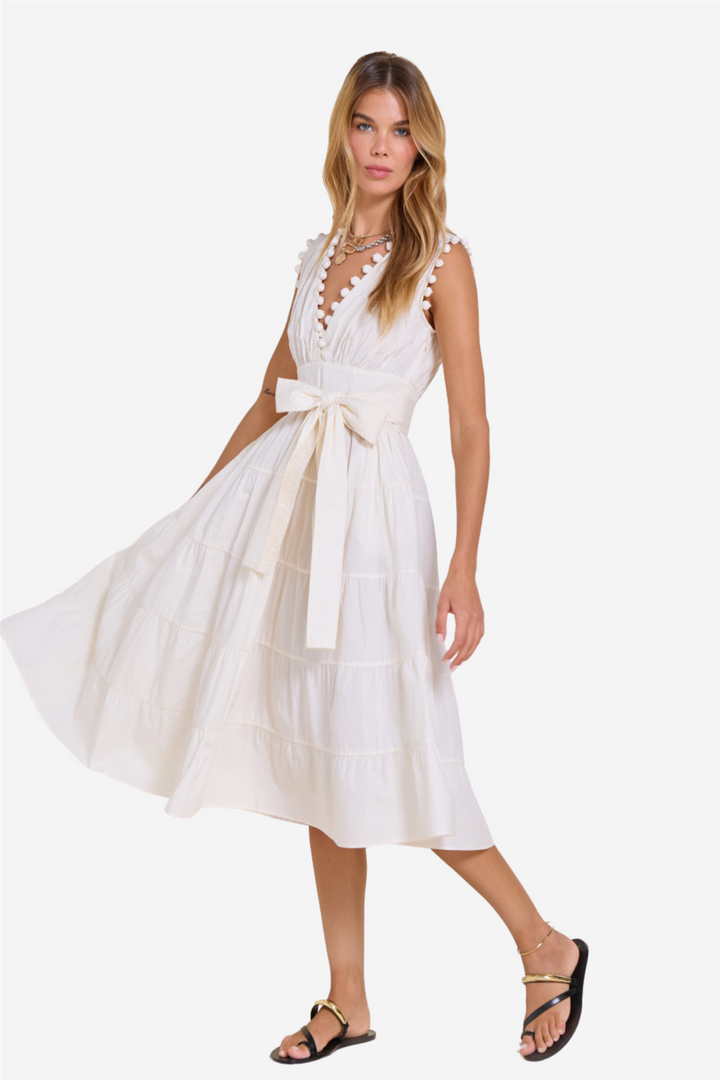 Santa Cruz Midi Dress Vanilla
