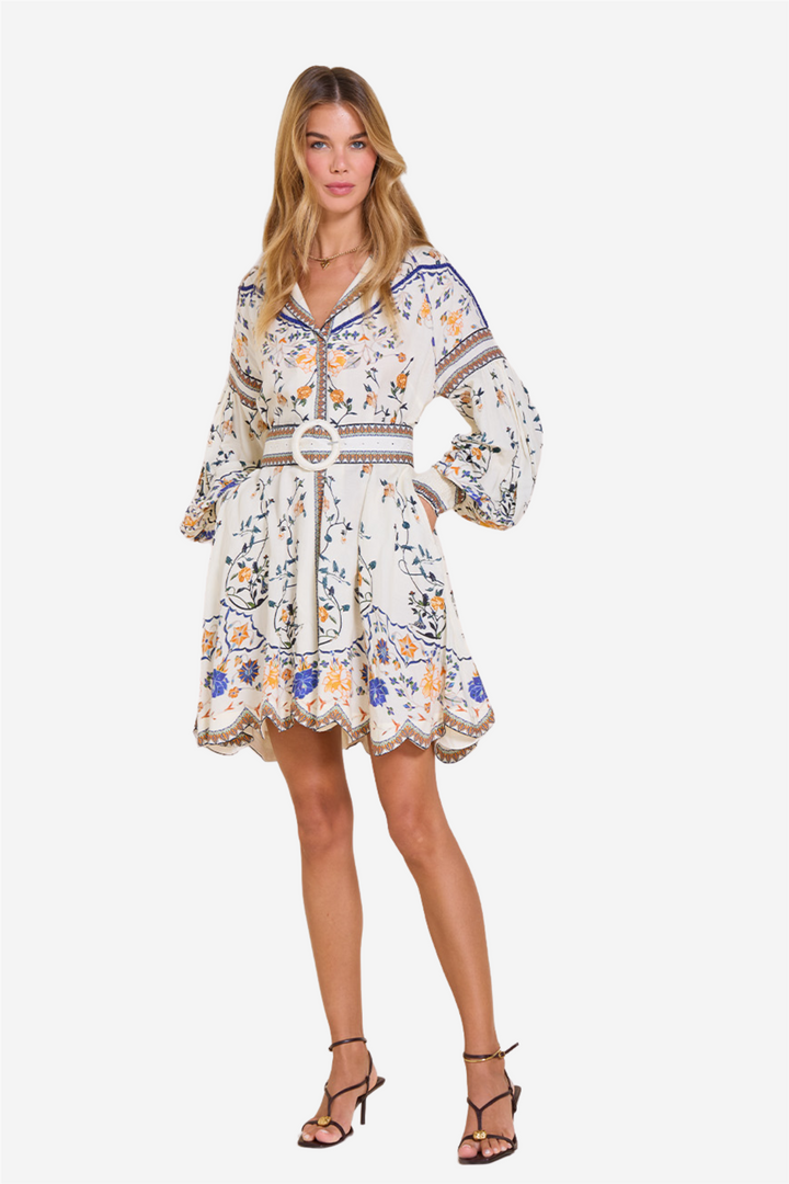 Flora Mora Short Dress Vanilla