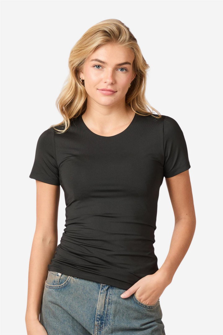 Verna Jersey Tee Black
