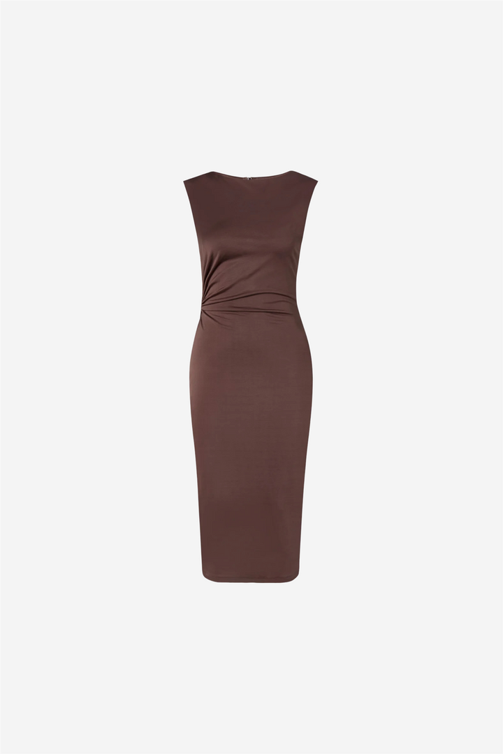 Marquis Ruched Cut Out Jersey Midi Dress