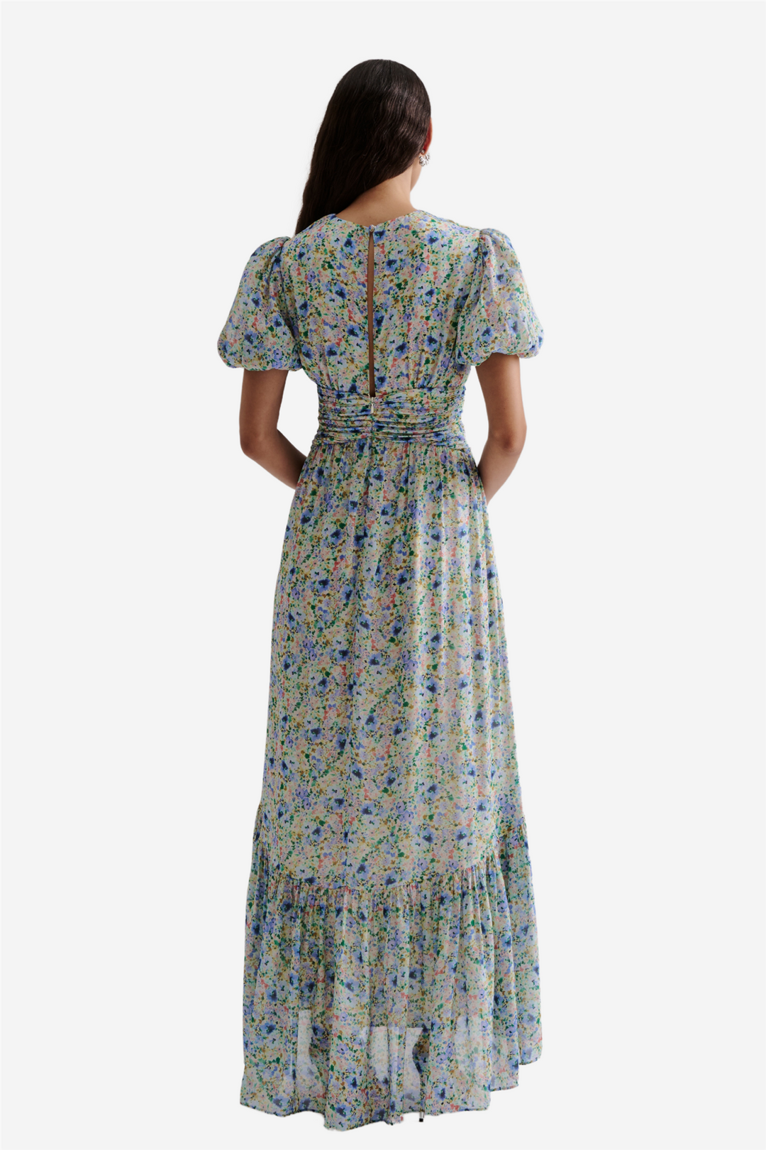 Beatrice Short Sleeve Maxi Dress Ditsy