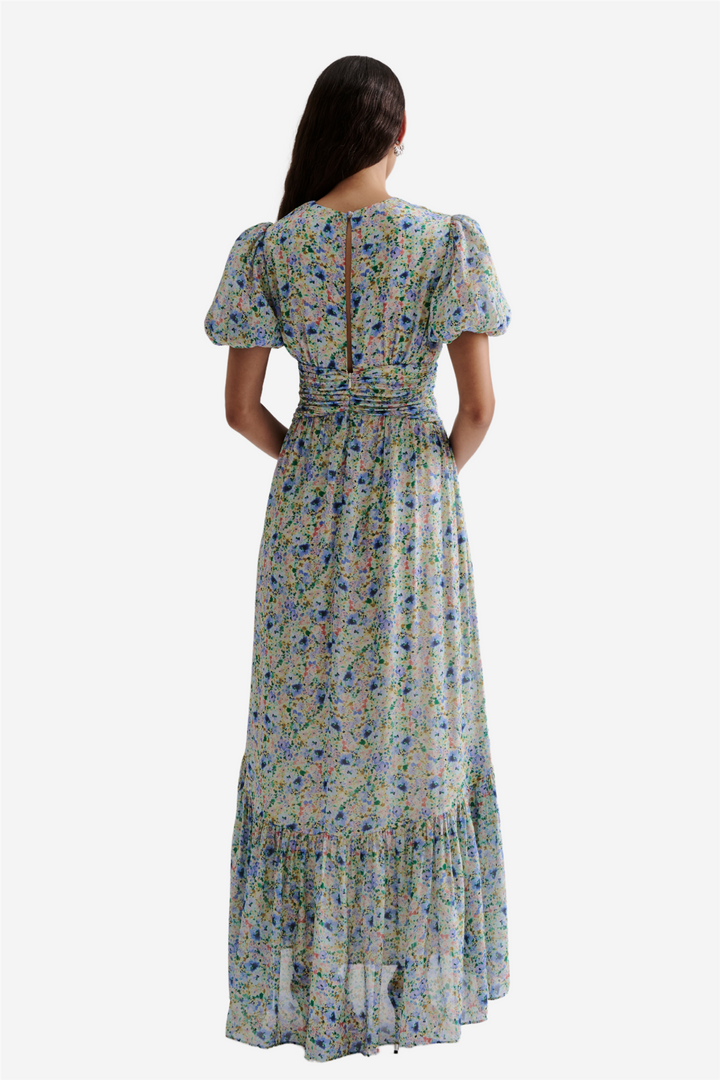 Beatrice Short Sleeve Maxi Dress Ditsy