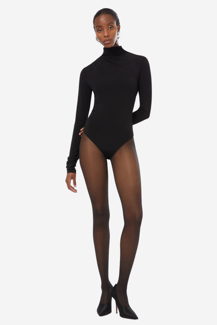 Parks Bodysuit Open Back Bodysuit Black