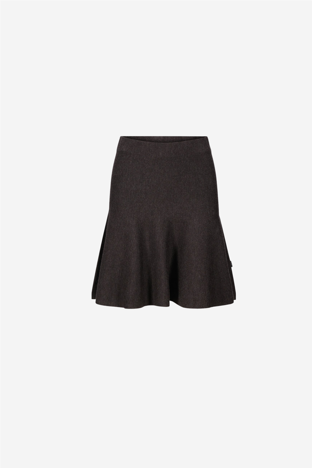 Triny Merino Skirt Dark Grey Melange