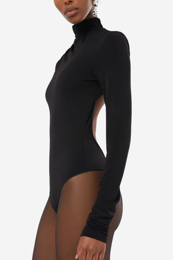 Parks Bodysuit Open Back Bodysuit Black