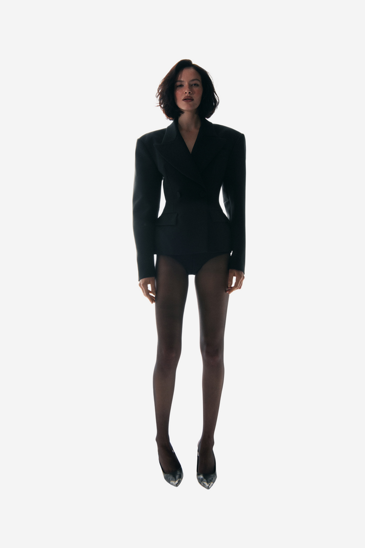 Tillie Single Breast Shaped Blazer Black