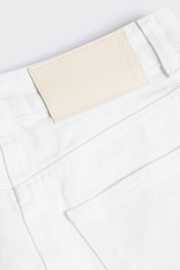 Denim Mini Skirt White