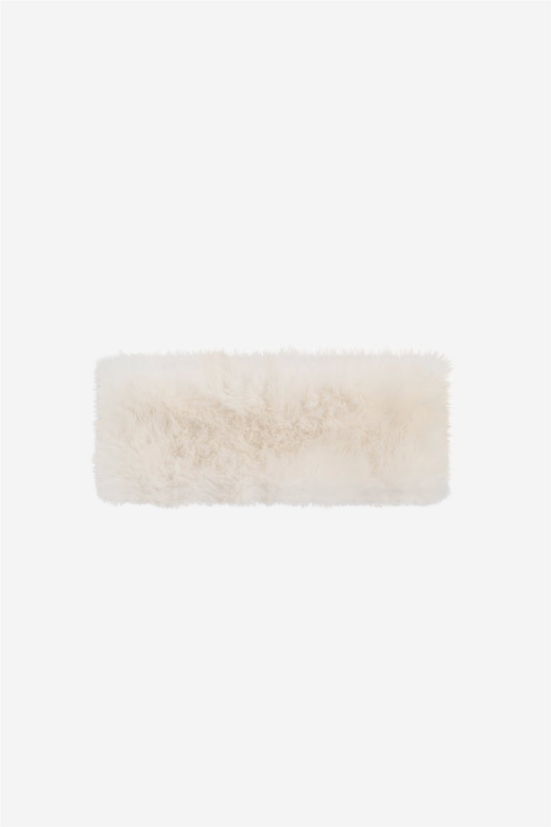 Mia Fake Fur Headband White