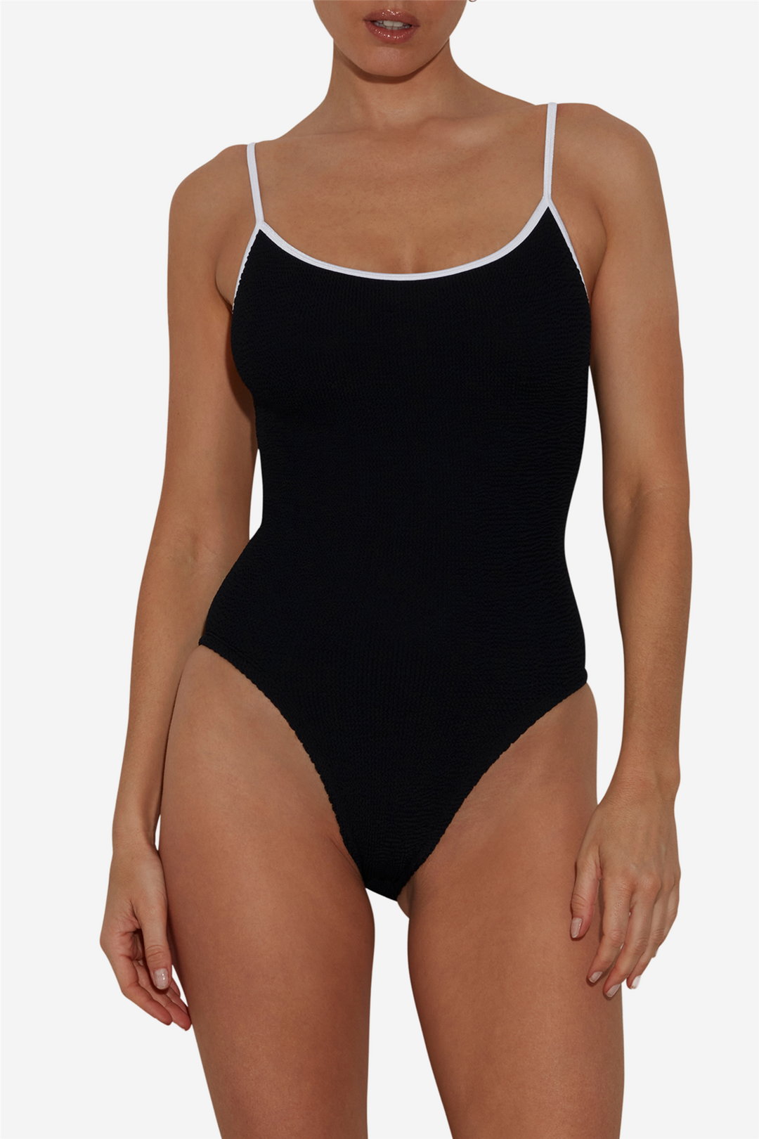 Pamela Swim Contrast Black/White
