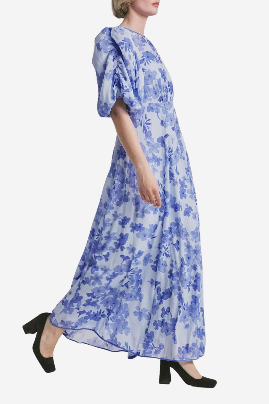 Chiffon Maxi Dress Skye Blue