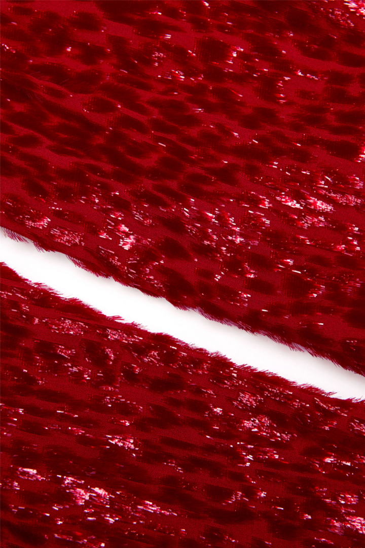 Red Fil Coupe Maxi Dress