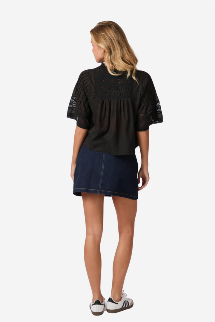 Siama S Voile Blouse Black