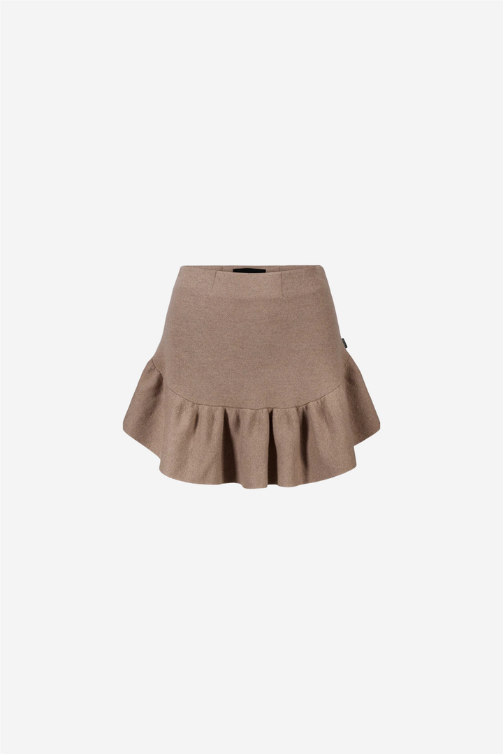 Karen merino skirt Beige melange