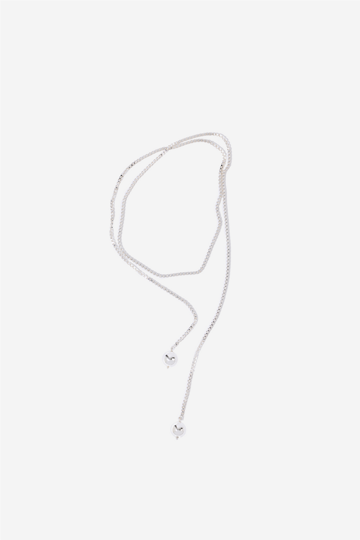 Solo Silver Sphere Tie Silver