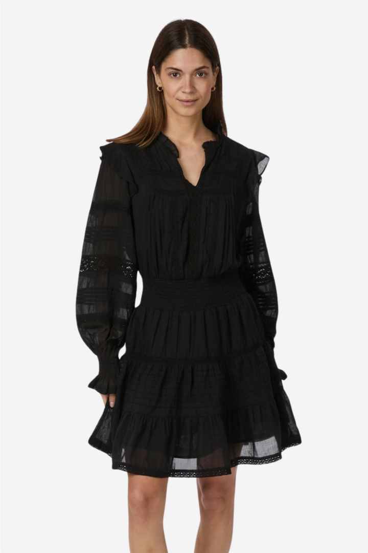 Aran s voile dress black