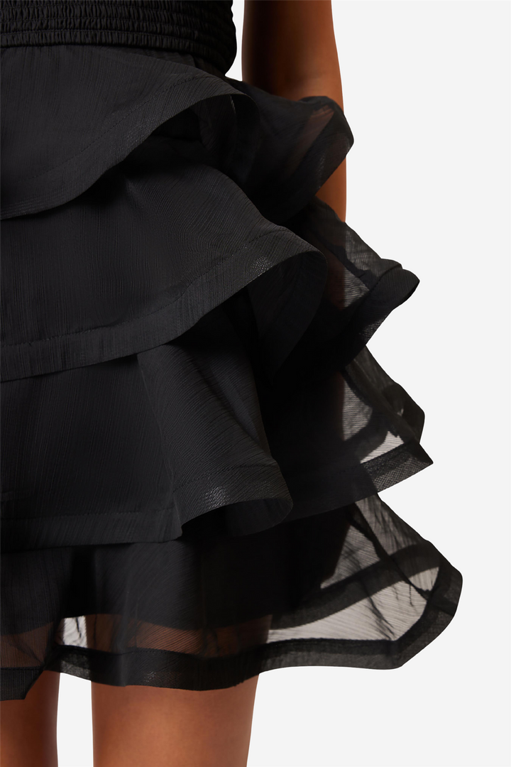 LOUISE STRAPLESS MINI DRESS BLACK