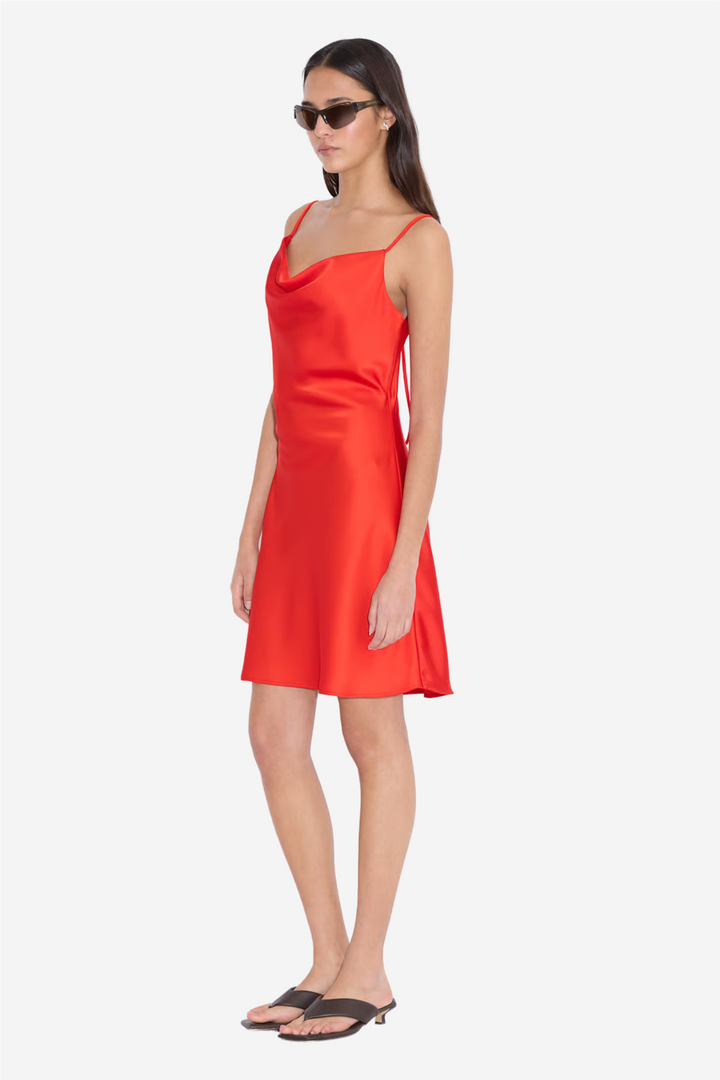 Eila Short Dress Red