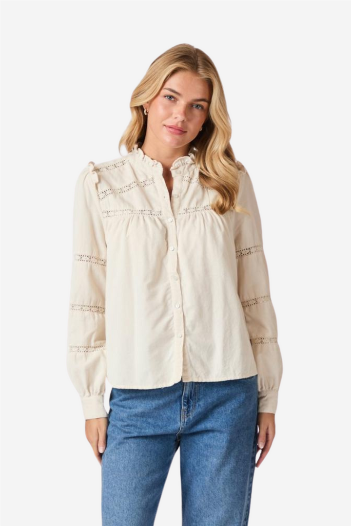 Isala Corduroy Shirt Ivory