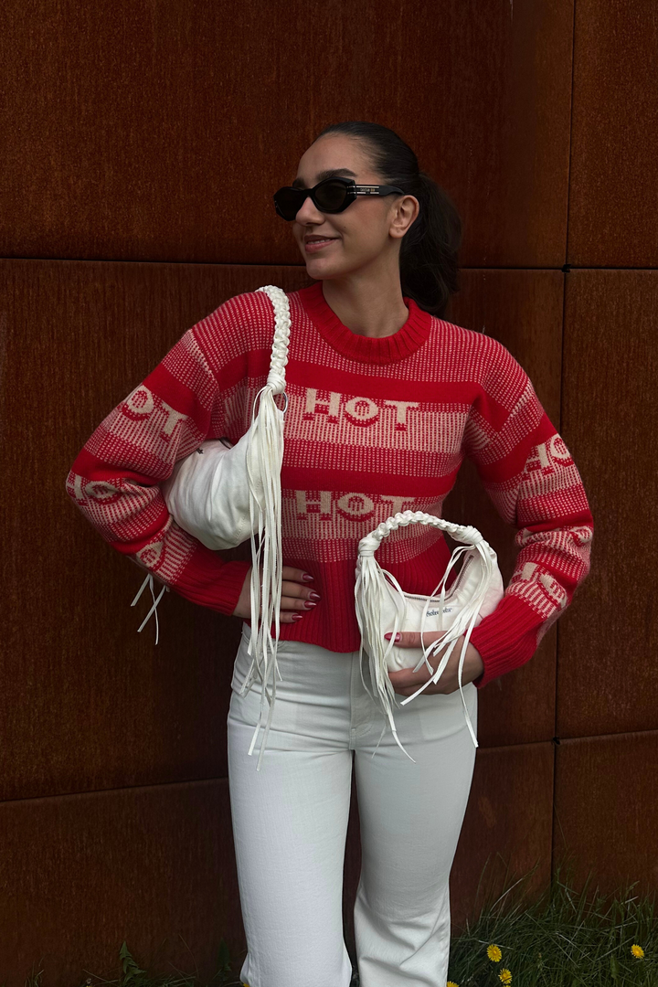 Cocoon Denim Micro Bag White