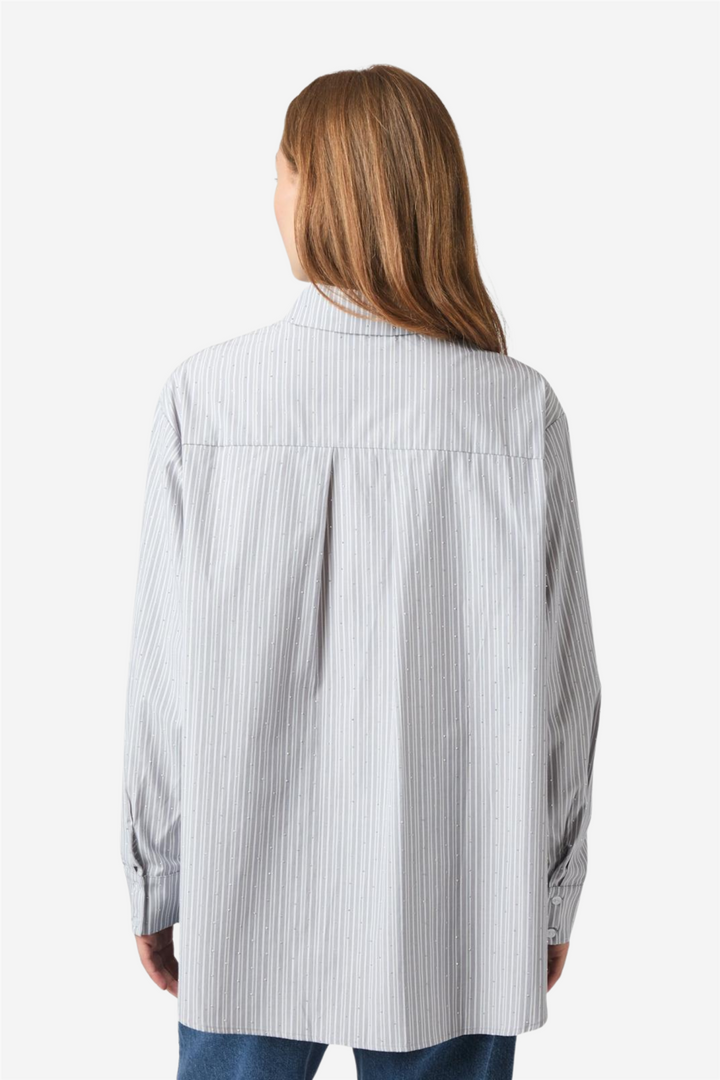 Dalma Stripe Stone Shirt Light grey