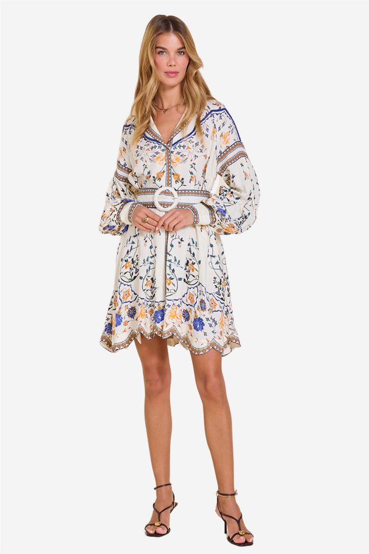 Flora Mora Short Dress Vanilla