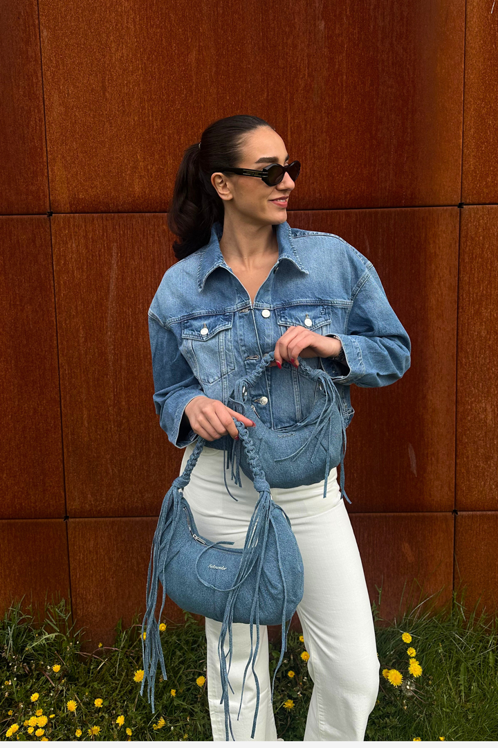 Cocoon Denim Small Bag mid blue