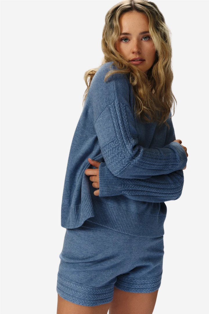 Klara Wool Sweater Blue Calcite