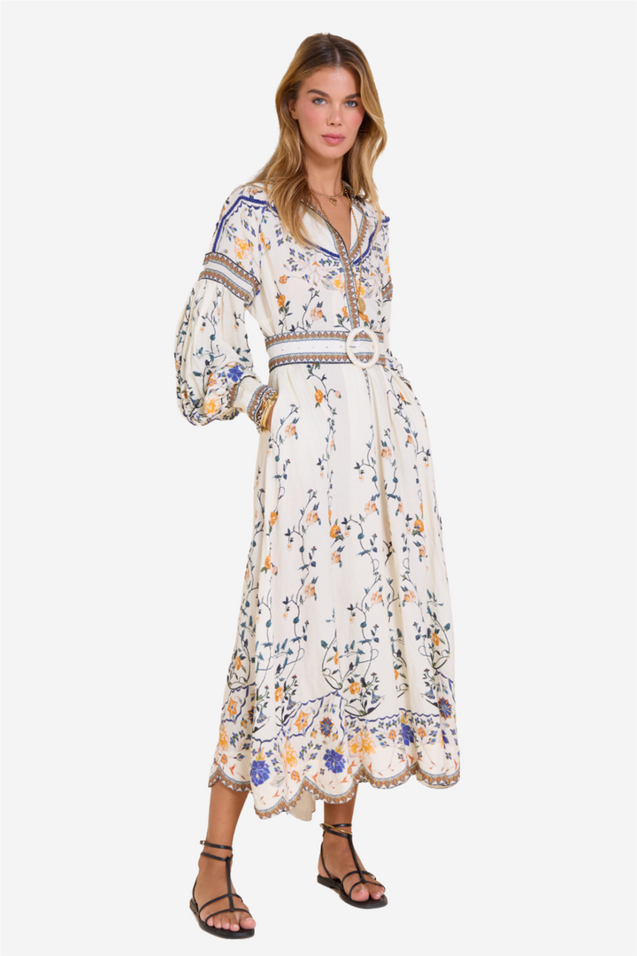 Flora Danica Long Dress Vanilla