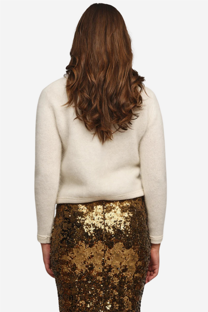 Una chunky jacket Bright white
