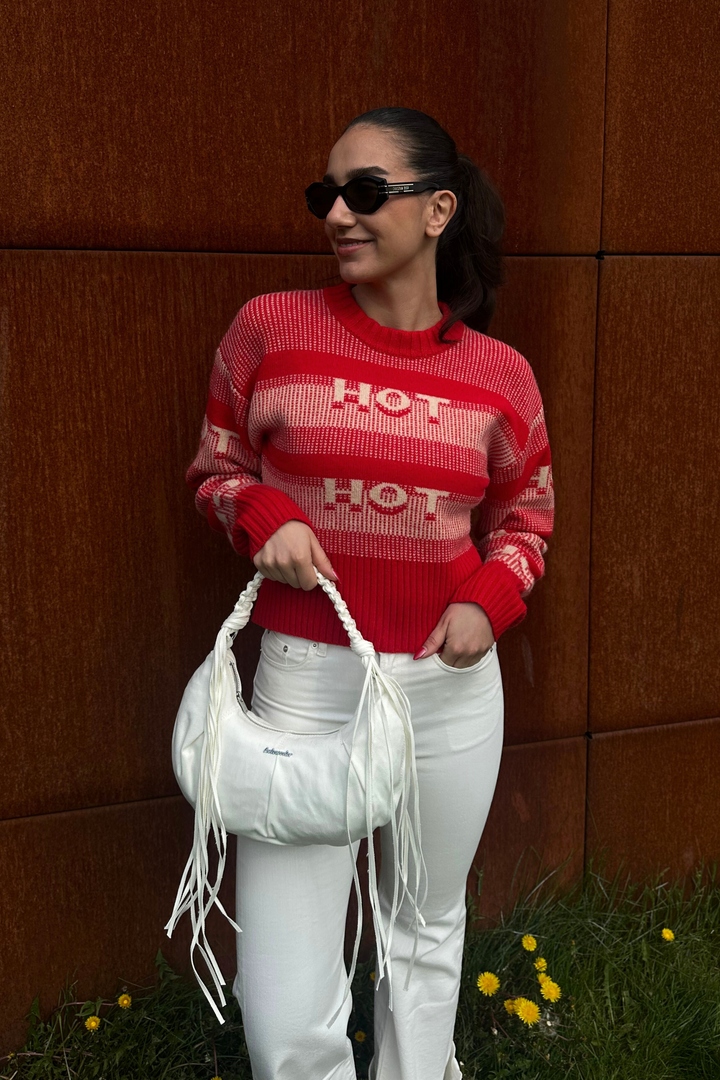 Cocoon Denim Small Bag White