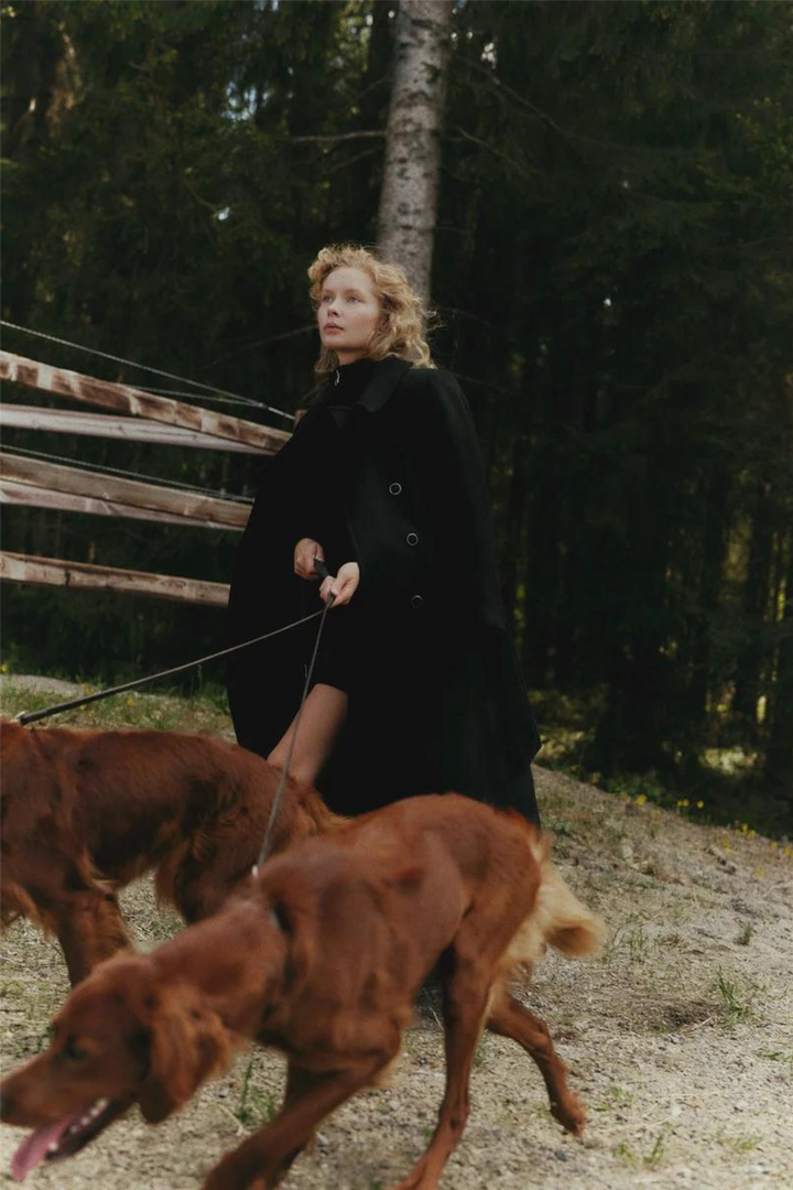 Hermine Coat Black