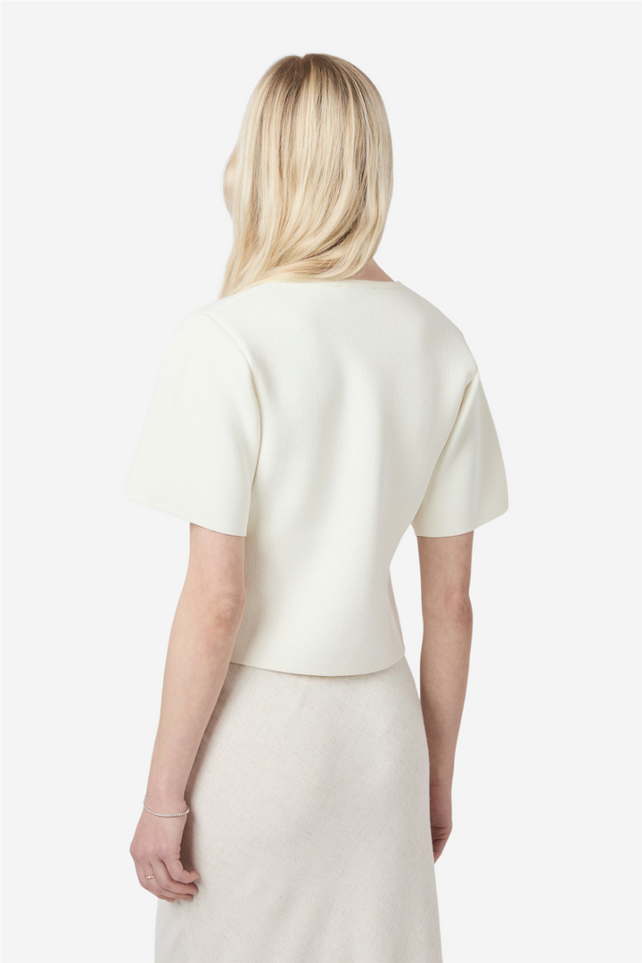 Setta Knit Blouse Off White