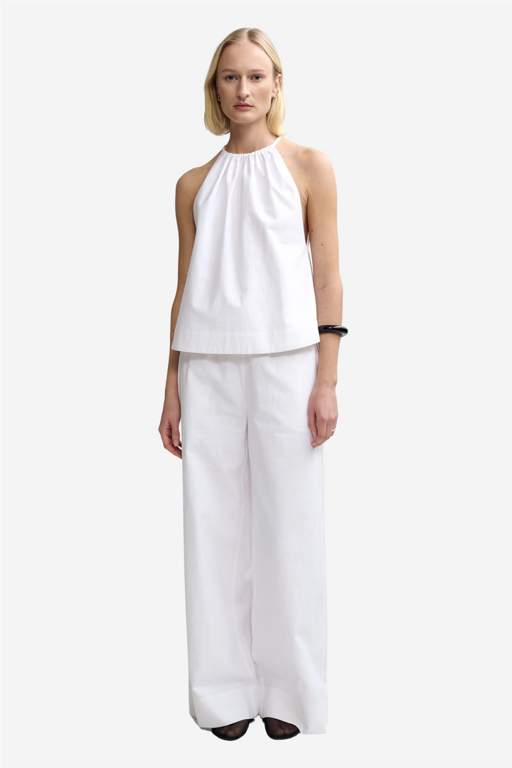 Luna linen trouser white