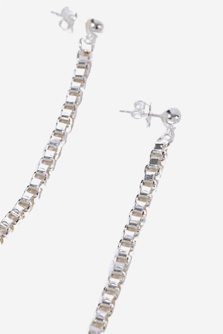 Chain Earrings Silver
