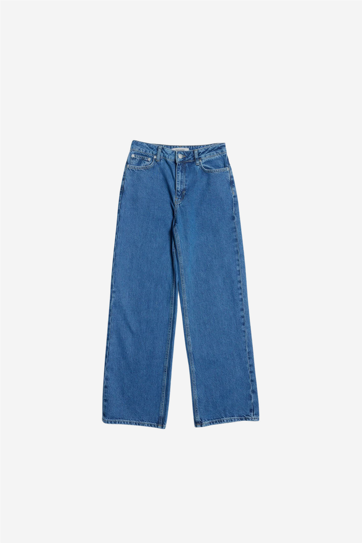 W Wide Jeans Mid Blue