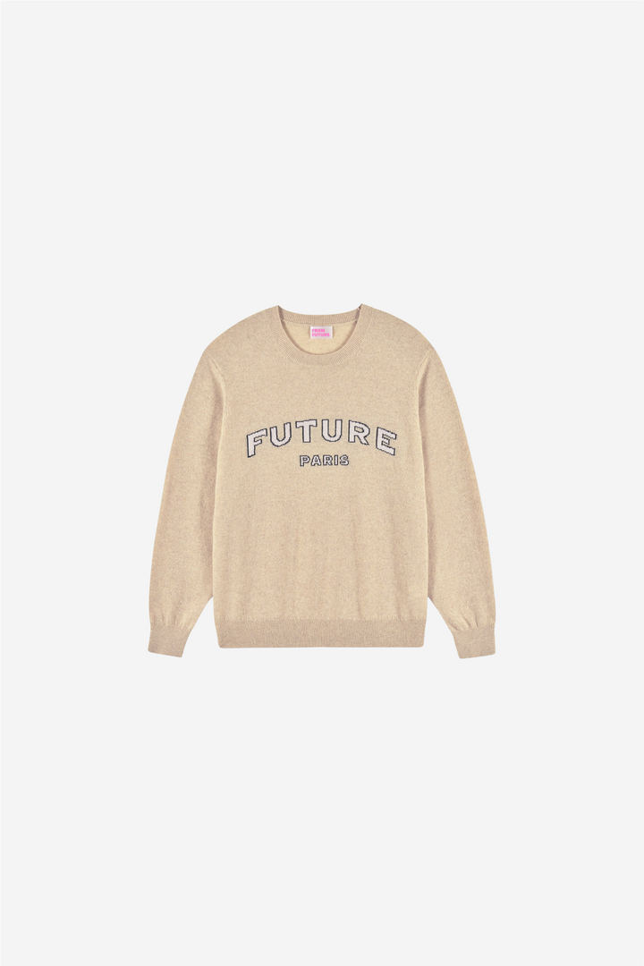 Future Paris Crewneck Sweater Beige Chine