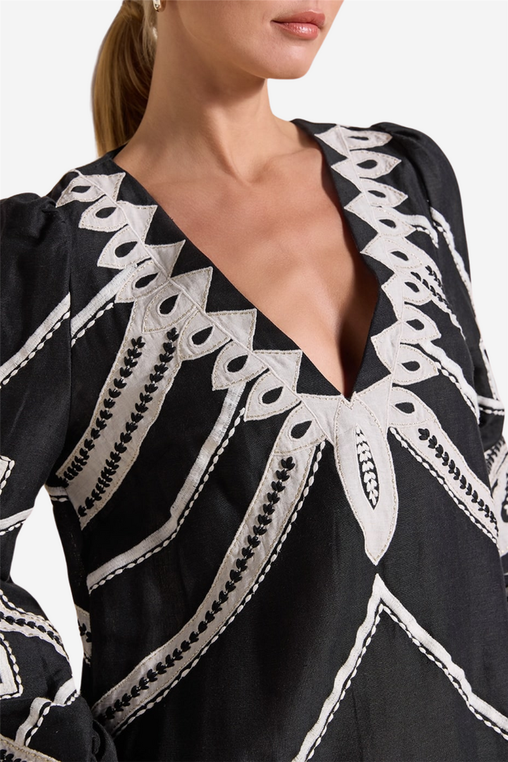 Hillary Kaftan Onyx Black