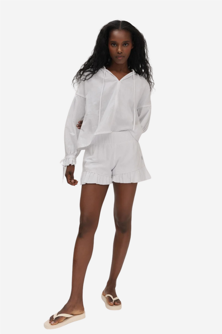 Monique Linen Shorts White