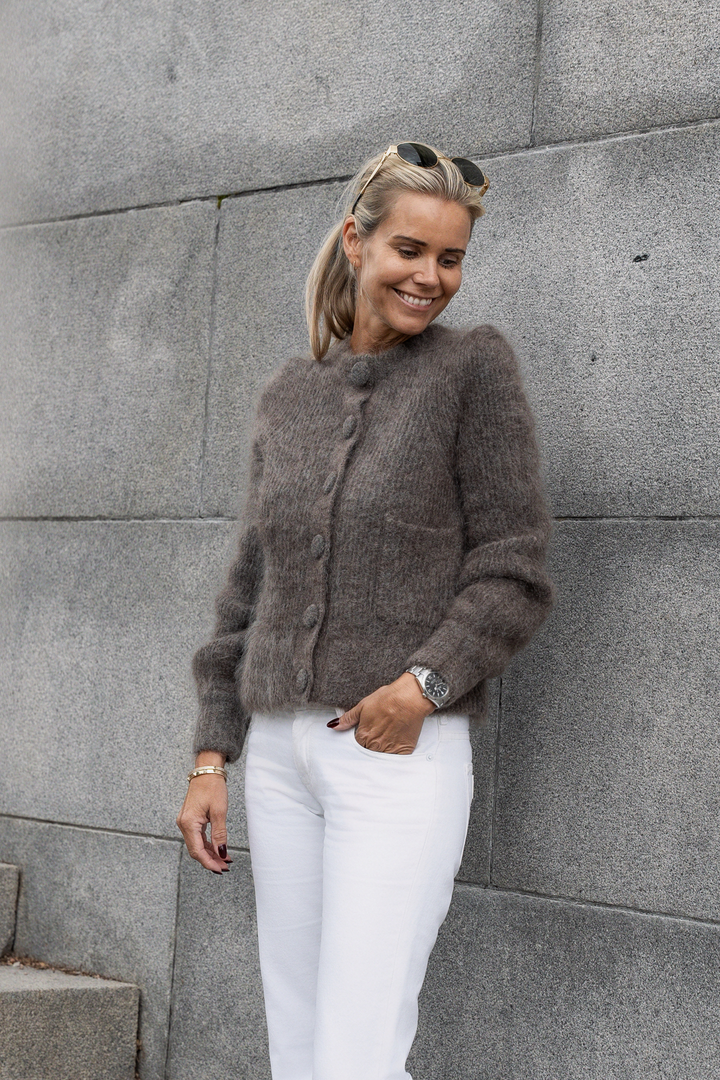 Maria Chunky Cardigan Brown