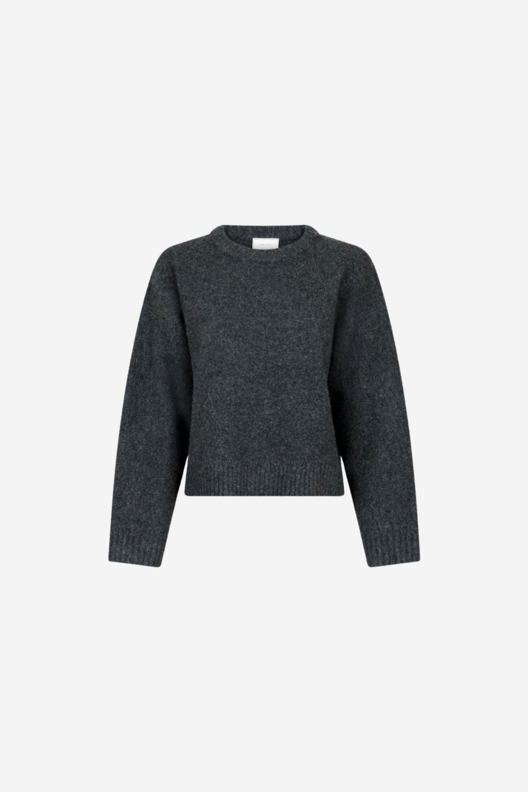 Detri Solid Knit Bloouse Anthracit